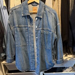 Gap denim jean shacket shirt jacket